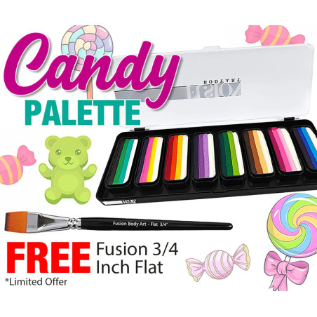 Fusion Thin Strokes | Candy Face Paint Palette