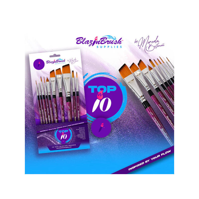 BlazinBrushes by Marcela Bustamante | Schminke pinsel