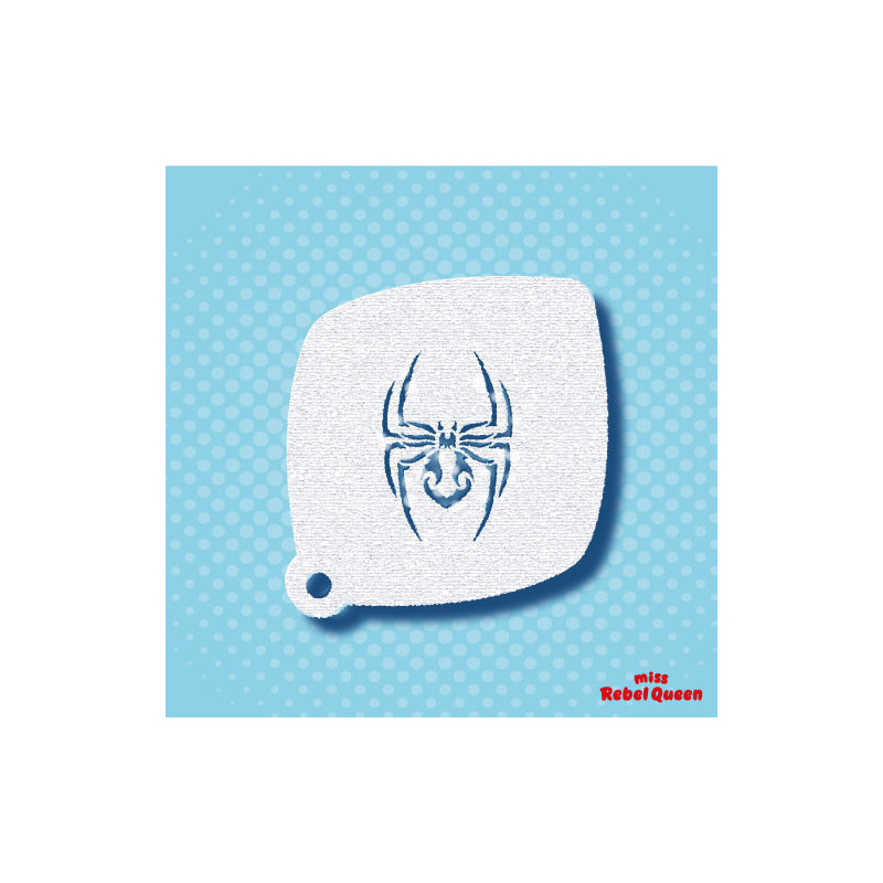 Schminken & Facepaint | MRQ Schminkschablone | Simon die Spinne