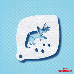 Schminken & Facepaint | MRQ Schminkschablone | Dino Trudy 4