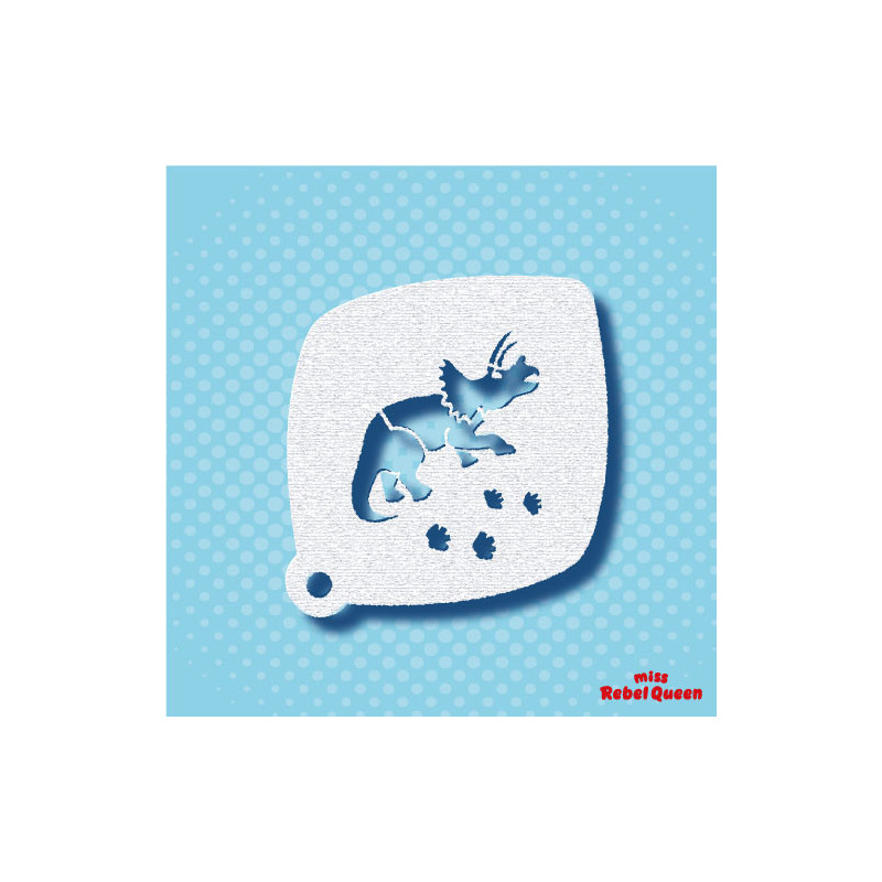 Schminken & Facepaint | MRQ Schminkschablone | Dino Trudy 4