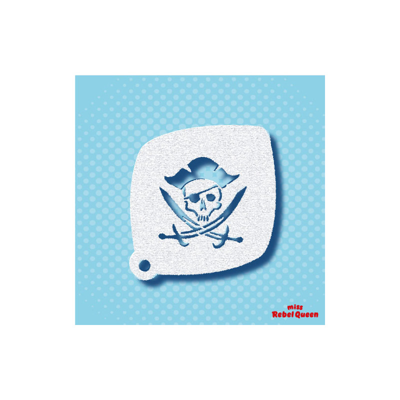 Schminken & Facepaint | MRQ Schminkschablone | Jolly Pirat