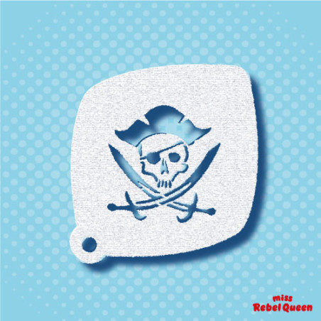 Schminken & Facepaint | MRQ Schminkschablone | Jolly Pirat