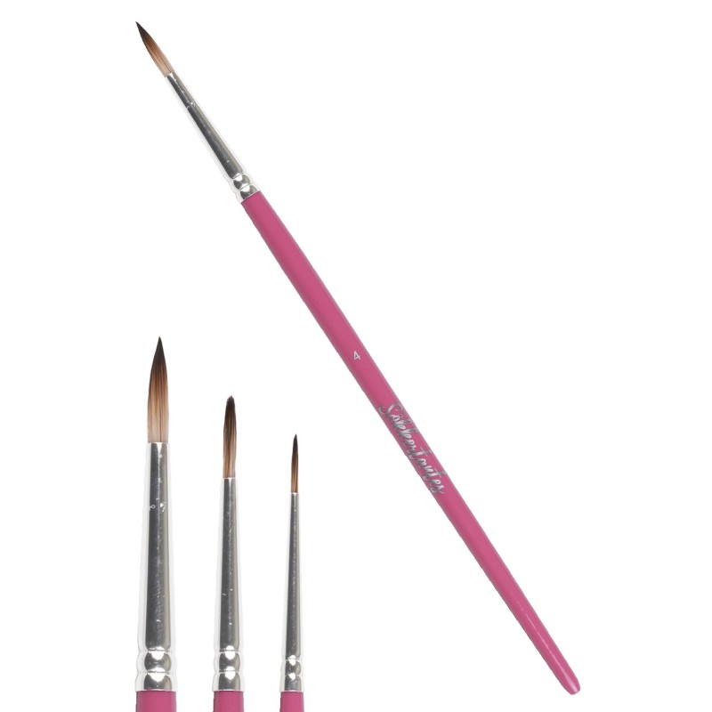 Sokkertantes | Facepaintbrushes | Liner pinsel