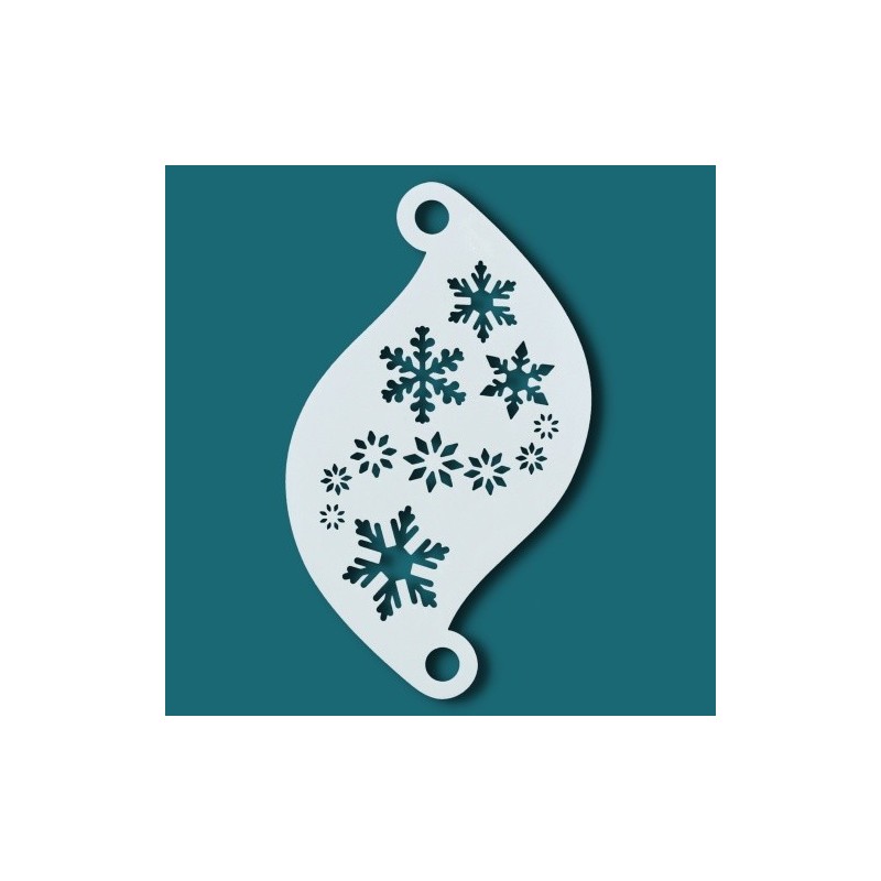 Schminkschablone Details | Superstar Facepaint Stencil - Snowflakes SJ-77003