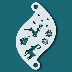 Schminkschablone Details | Superstar Facepaint Stencil - Winter Wonderland SJ-77102