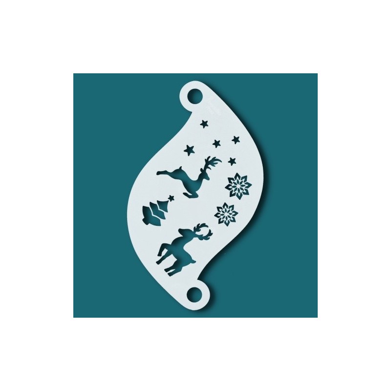 Schminkschablone Details | Superstar Facepaint Stencil - Winter Wonderland SJ-77102