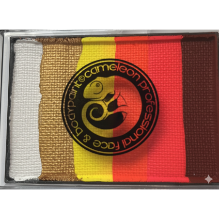 Cameleon Face Paint Split Cake | Bodypaint | Leon PTL03