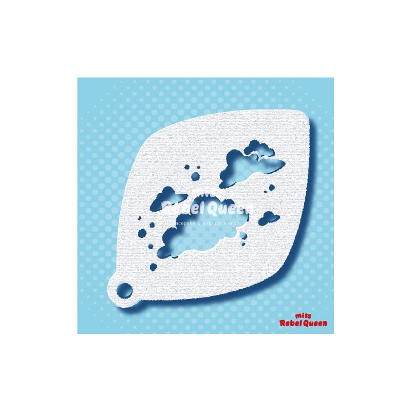 Schminken & Facepaint | MRQ Schminkschablone | Wolken