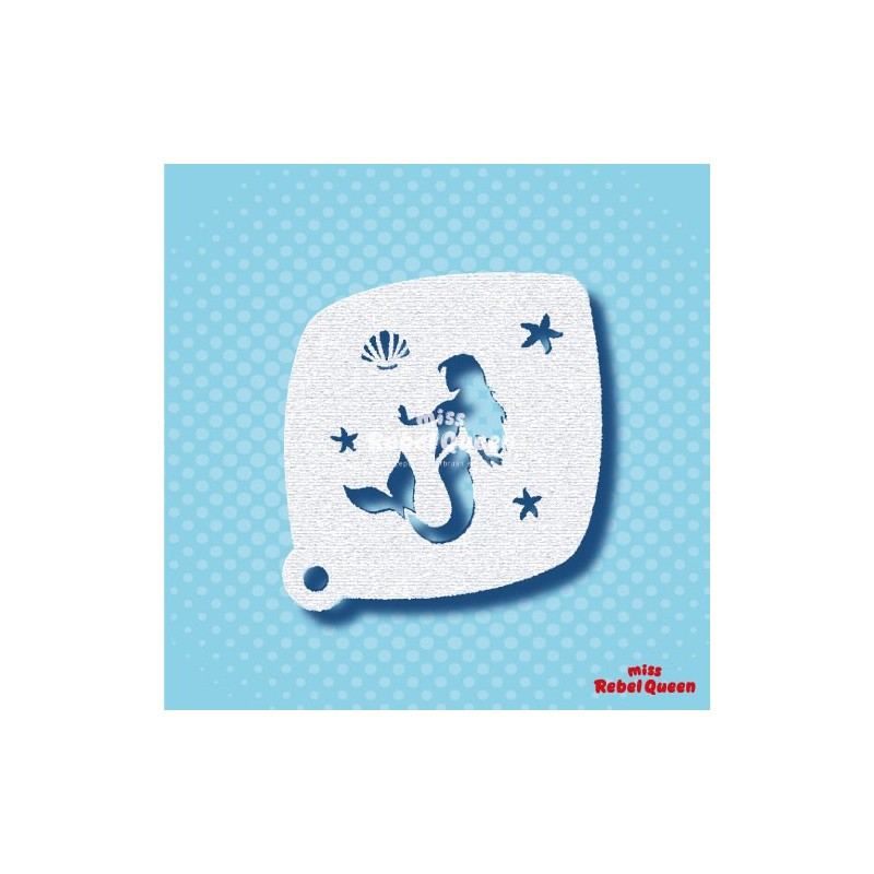 Schminken & Facepaint | MRQ Schminkschablone | Meerjungfrau 2