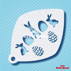 Schminken & Facepaint | MRQ Schminkschablone | Osterhasen Familie