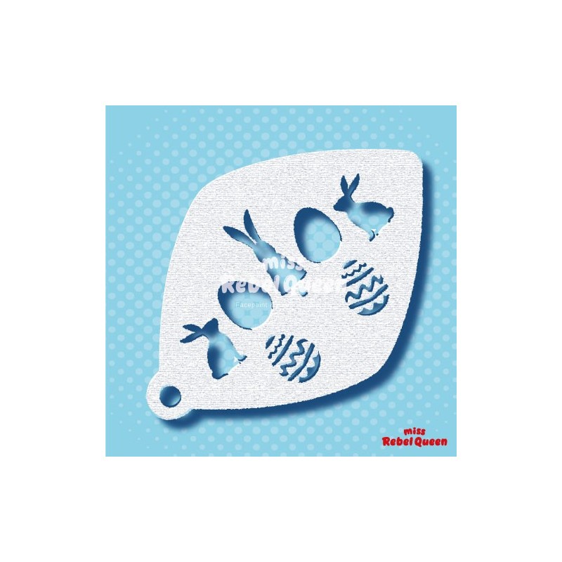 Schminken & Facepaint | MRQ Schminkschablone | Osterhasen Familie