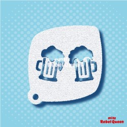 Schminken & Facepaint | MRQ Schminkschablone | Bier Prost