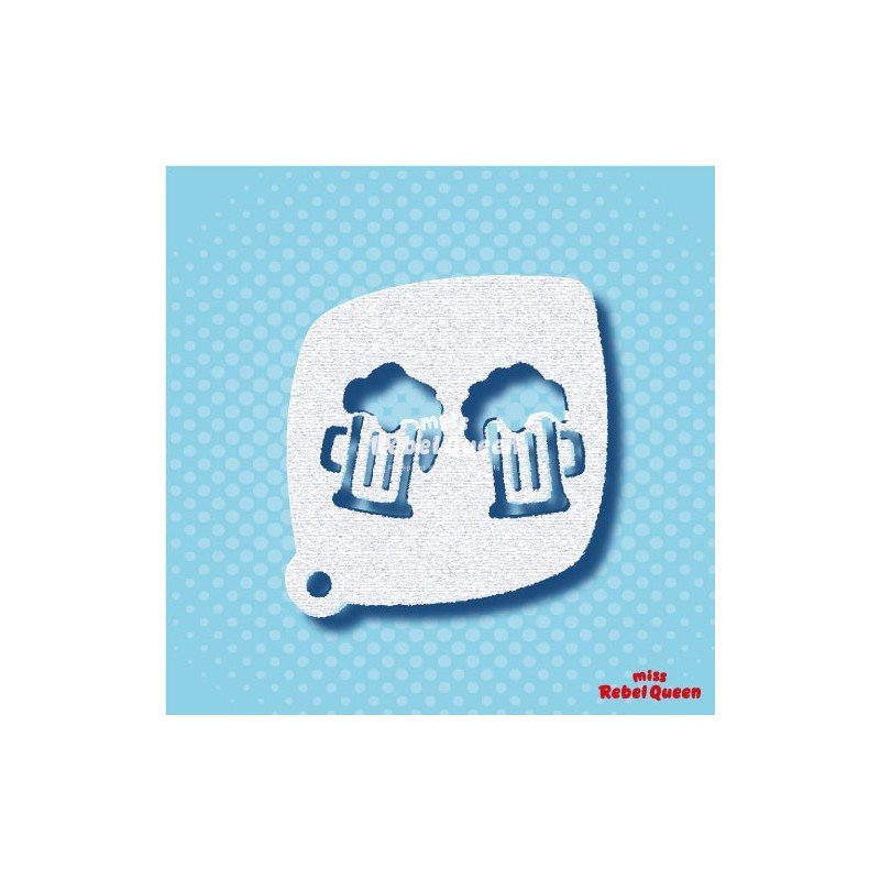 Schminken & Facepaint | MRQ Schminkschablone | Bier Prost