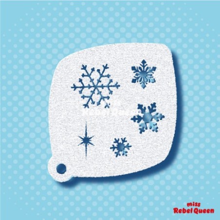 Schminken & Facepaint | MRQ Schminkschablone | Snowflakes