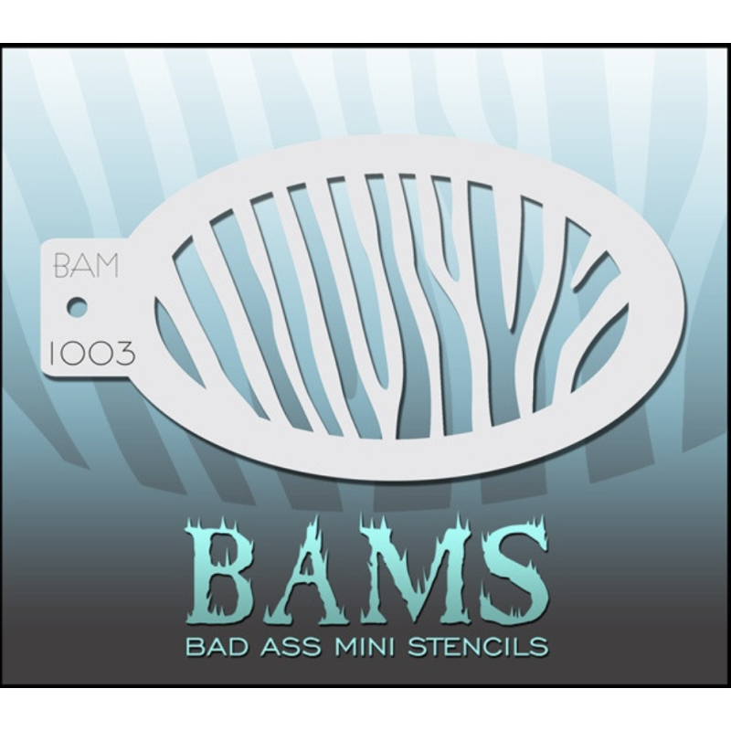 Schminken & Facepaint | Schminkschablone | BAM1003 | Zebra