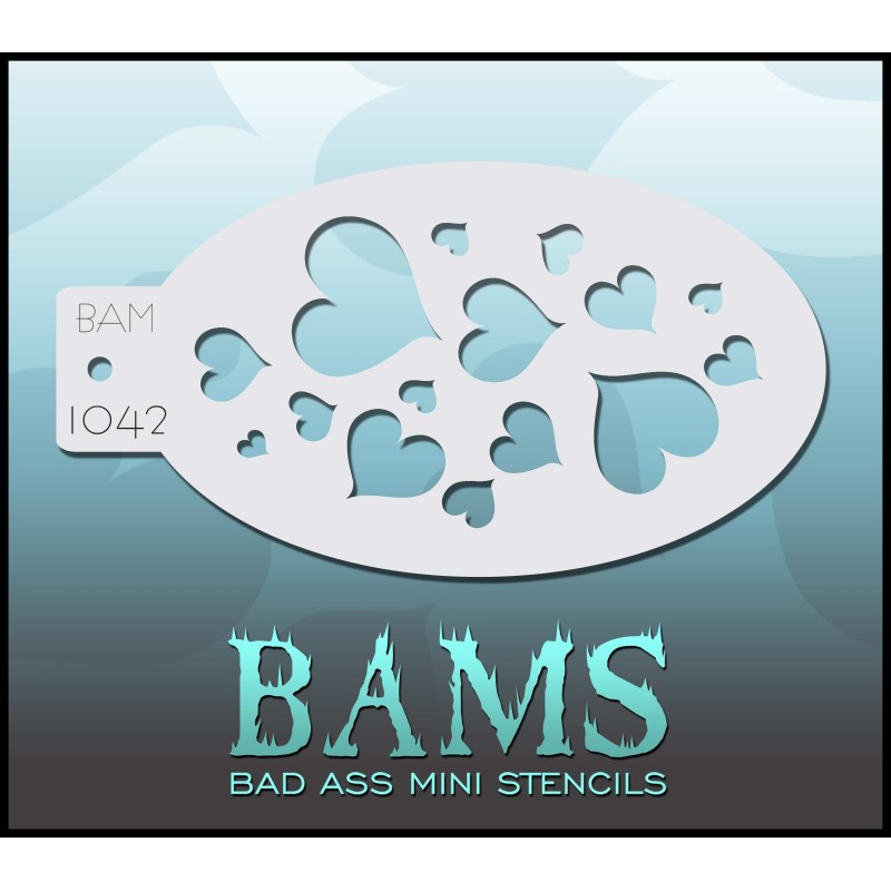 Schminken & Facepaint | BSchminkschablone | BAM1042 | Herzen
