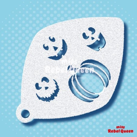 Schminken & Facepainting | MRQ Schminkschablone | Pumpkin Faces