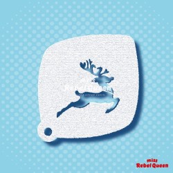 Schminken & Facepainting | MRQ Schminkschablone | Jumping Rudolph