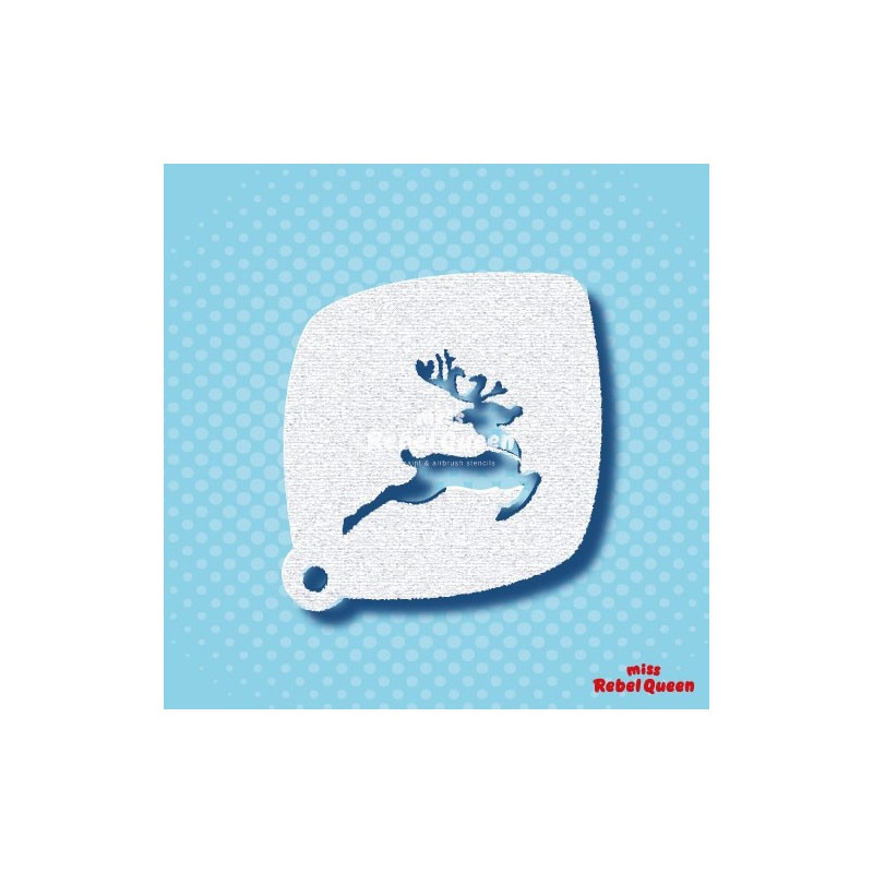 Schminken & Facepainting | MRQ Schminkschablone | Jumping Rudolph