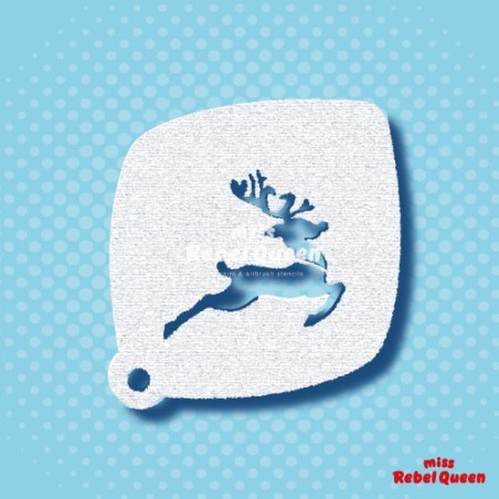 Schminken & Facepainting | MRQ Schminkschablone | Jumping Rudolph