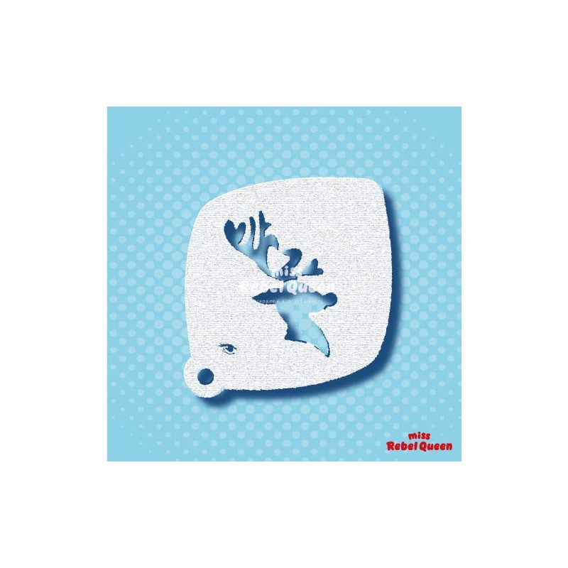 Schminken & Facepainting | MRQ Schminkschablone | Elegantes Rentier