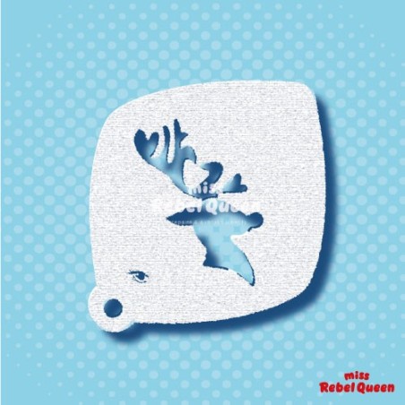 Schminken & Facepainting | MRQ Schminkschablone | Elegantes Rentier