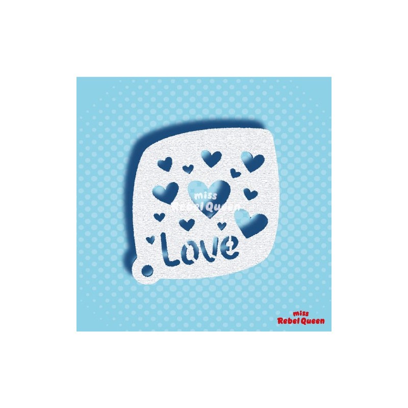 Schminken & Facepainting | MRQ Schminkschablone | Herzen & Liebe