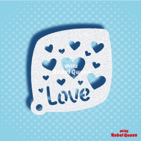 Schminken & Facepainting | MRQ Schminkschablone | Herzen & Liebe