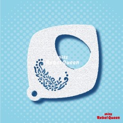 Schminken & Facepainting | MRQ Schminkschablone | Osterei Swirl