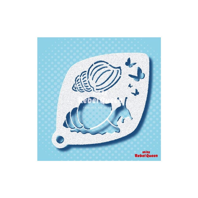 Schminken & Facepainting | MRQ Schminkschablone | Schnecke Snailey