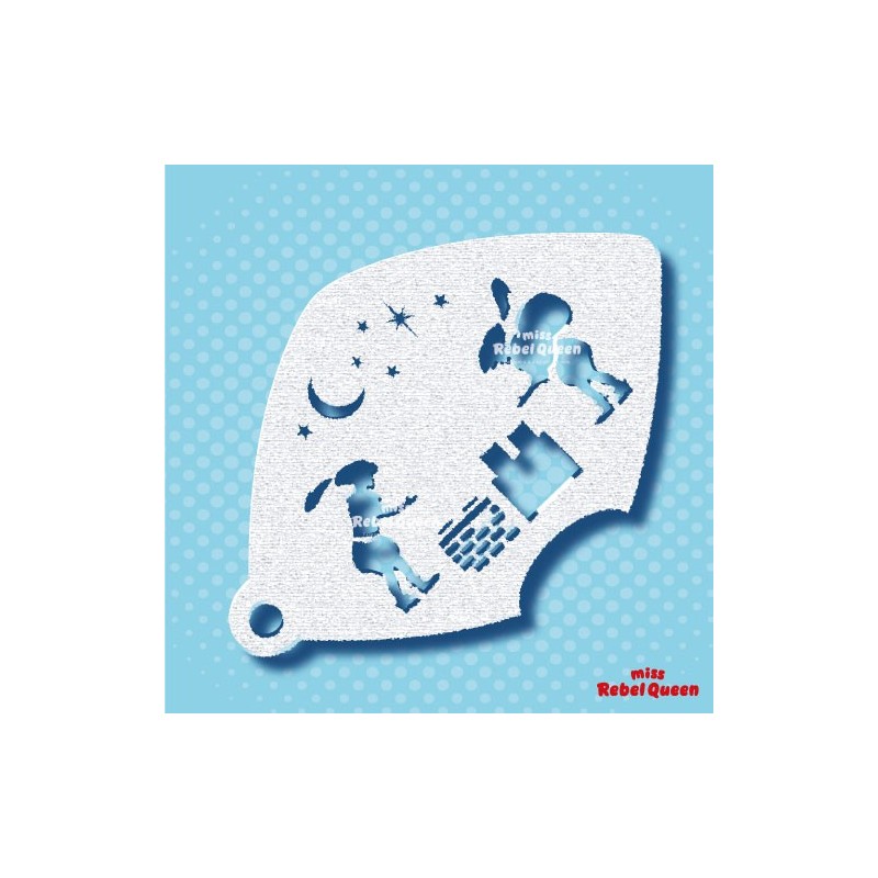 Schminken & Facepainting | MRQ Stencils |Schminksjabloon Dakpietjes