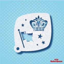 Schminken & Facepainting | MRQ Schminkschablone | Königstag Klein