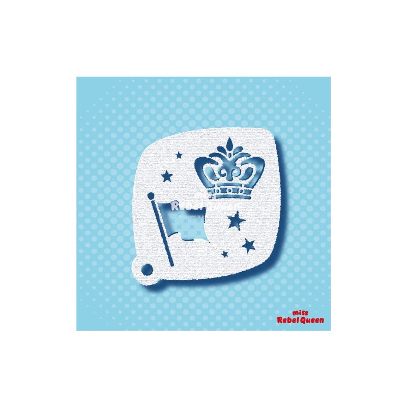 Schminken & Facepainting | MRQ Schminkschablone | Königstag Klein