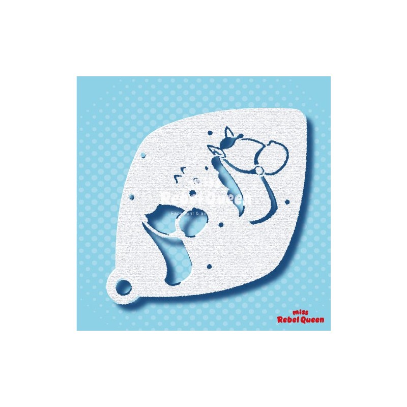 Schminken & Facepainting | MRQ Schminkschablone | Sankt & Piet Ozosnel