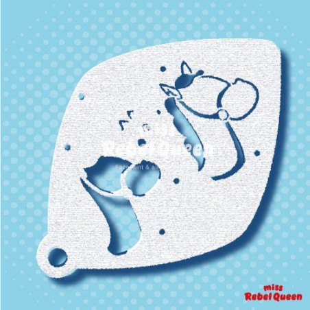 Schminken & Facepainting | MRQ Schminkschablone | Sankt & Piet Ozosnel