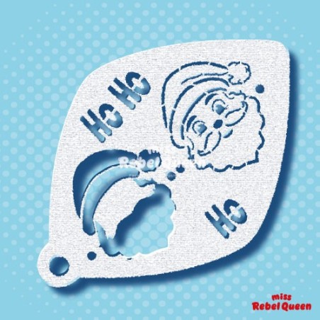 Schminken & Facepainting | MRQ Schminkschablone | Santa  Selfie 2 Schritte