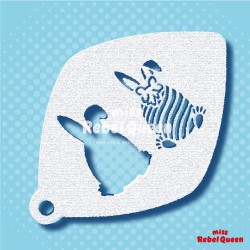 Schminken & Facepainting | MRQ Schminkschablone | Osterei mit Hase