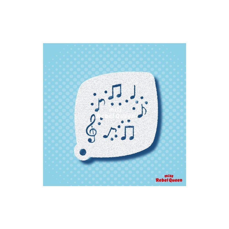 Schminken & Facepainting | MRQ Schminkschablone | Musiknoten