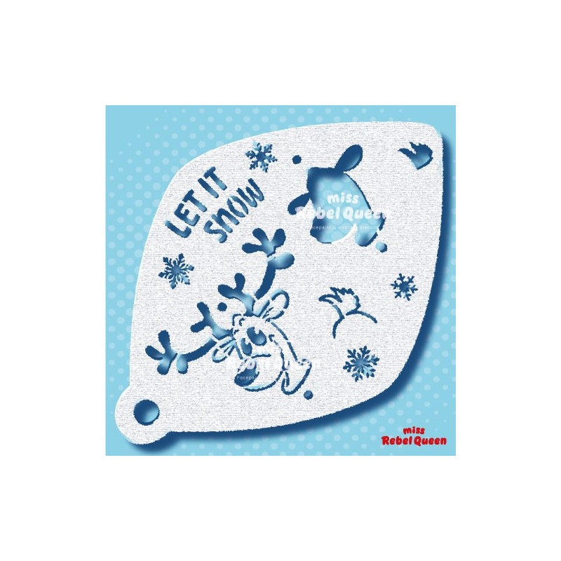 Schminken & Facepainting | Rudolph Red Nose Large 2staps - MRQ Stencils