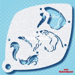 Schminken & Facepainting | MRQ Schminkschablone | Unique Unikorn  3 Schritte