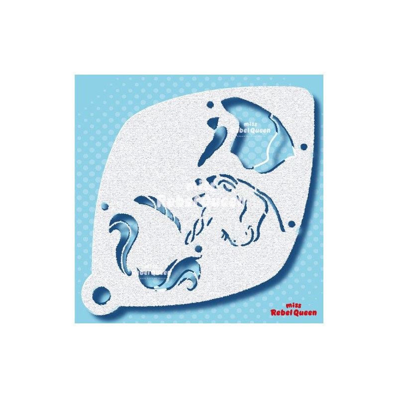 Schminken & Facepainting | MRQ Schminkschablone | Unique Unikorn  3 Schritte