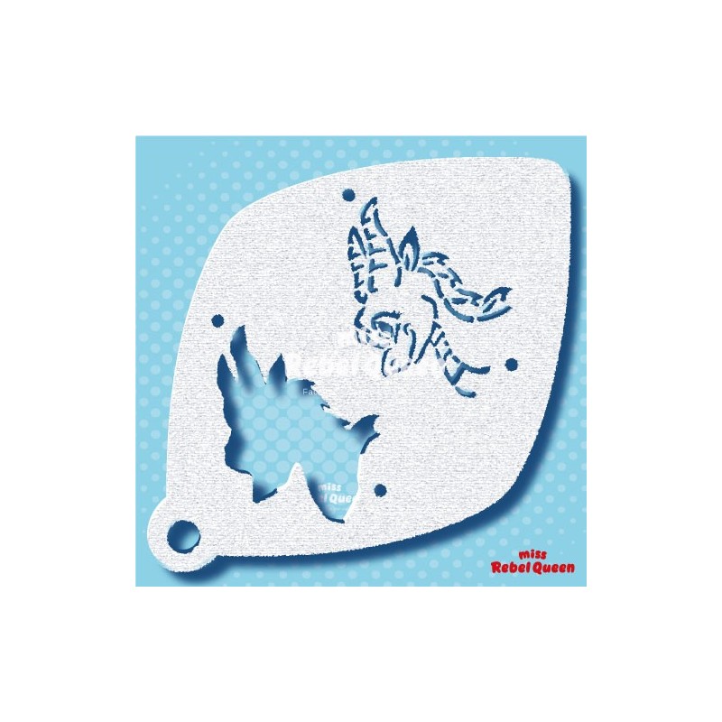 Schminken & Facepainting | MRQ Schminkschablone | Dalphy the Dragon