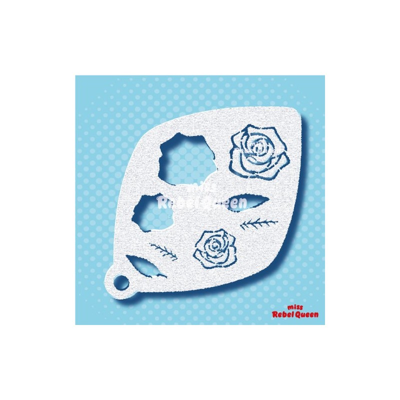 Schminken & Facepainting | MRQ Schminkschablone | Rote Rosen