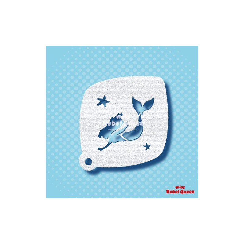 Schminken & Facepainting | MRQ Schminkschablone | Meerjungfrau