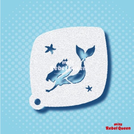 Schminken & Facepainting | MRQ Schminkschablone | Meerjungfrau