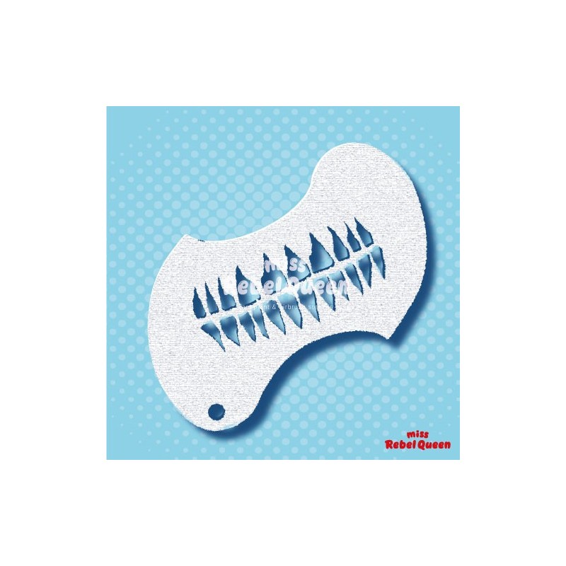 Schminkschablone | Schnell & Sauber Schminken | MRQ Schminkschjablone | Tooth