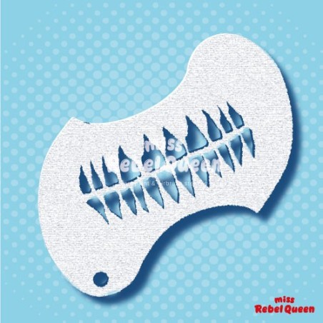 Schminkschablone | Schnell & Sauber Schminken | MRQ Schminkschjablone | Tooth