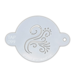 TAP Schmink Schablone | Face Painting & Airbrush | TAP Schminkschjablone |  - Swirl Detail 099