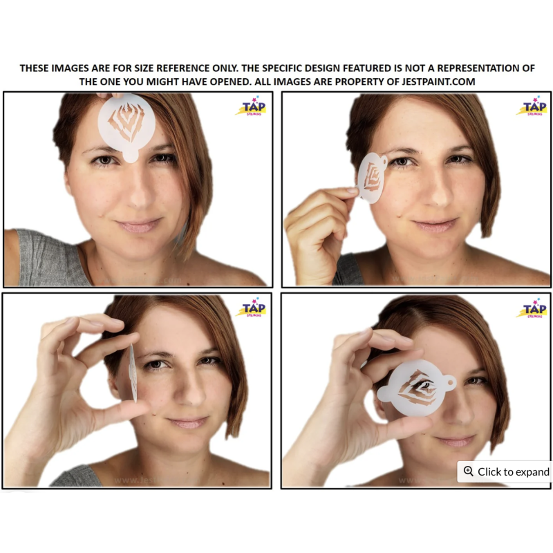 TAP Schmink Schablone | Face Painting & Airbrush | Magical Stars 061